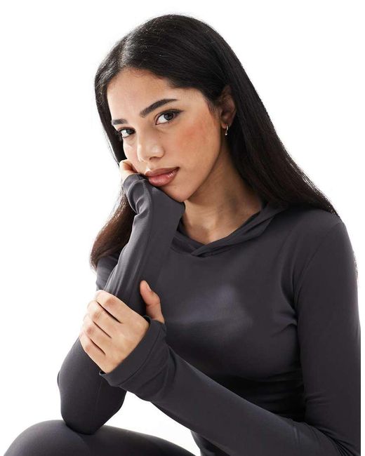 agon® Black Hooded Top