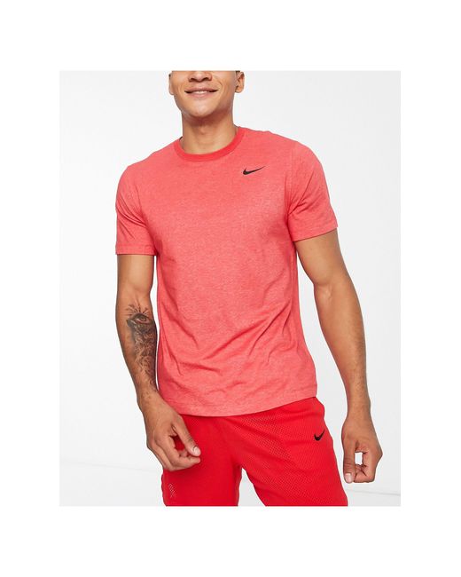 mens red nike dri fit shirt