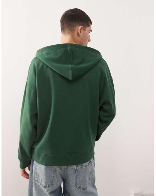 Collusion Green Zip Through Hoodie