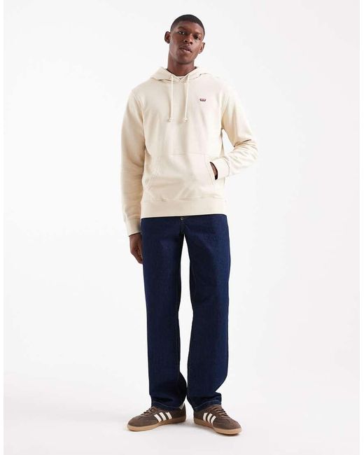 Levi's Natural Hoodie With Small Batwing Logo for men