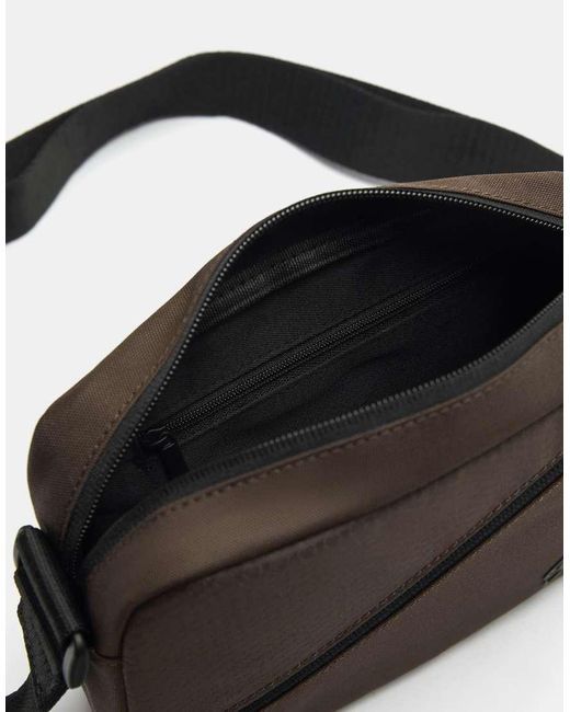 Pull&Bear Black Stwd Cossbody Bag for men