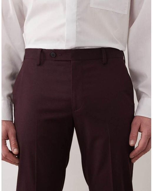 ASOS Red Skinny Suit Trousers for men