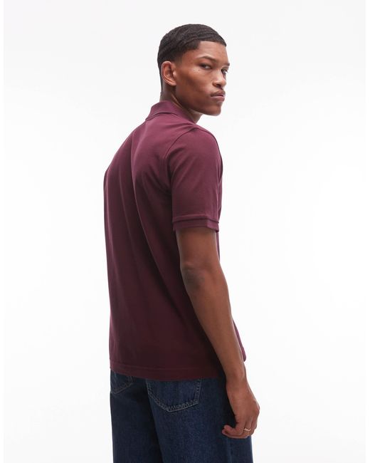 Polo à manches courtes en jersey piqué - bordeaux ARKET pour homme en coloris Purple