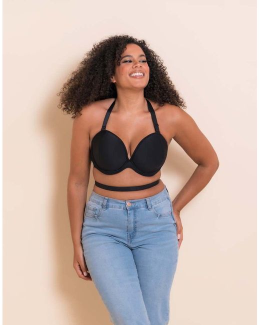 Curvy Kate Black Superhero Multiway Padded Plunge Fuller Bust Bra