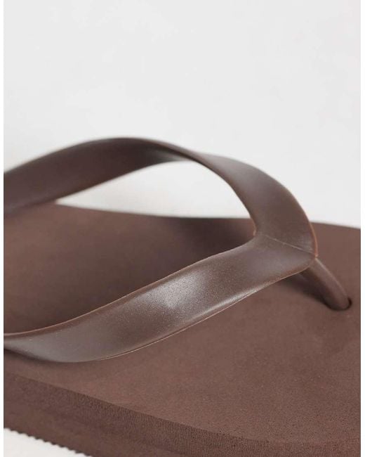 ASOS Brown Flavio Flip Flop