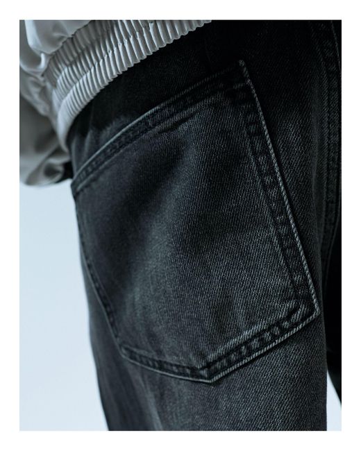 Bershka Blue 90s Straight Jean for men