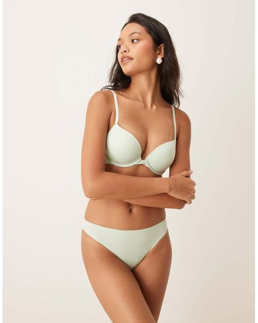 Calvin Klein Green Perfectly Fit Push Up Plunge Bra