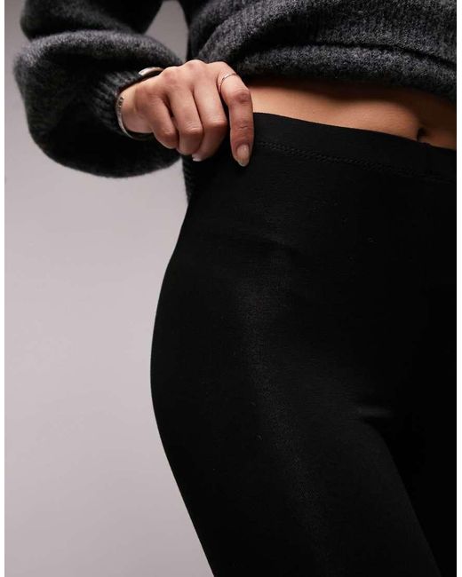 TOPSHOP Black Basic Ankle legging
