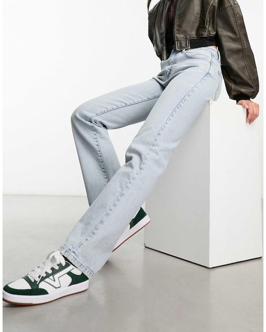 Cotton On White Slim Straight Leg Jeans