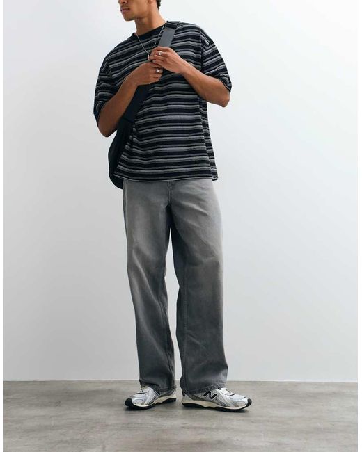 ASOS Gray baggy Jeans for men