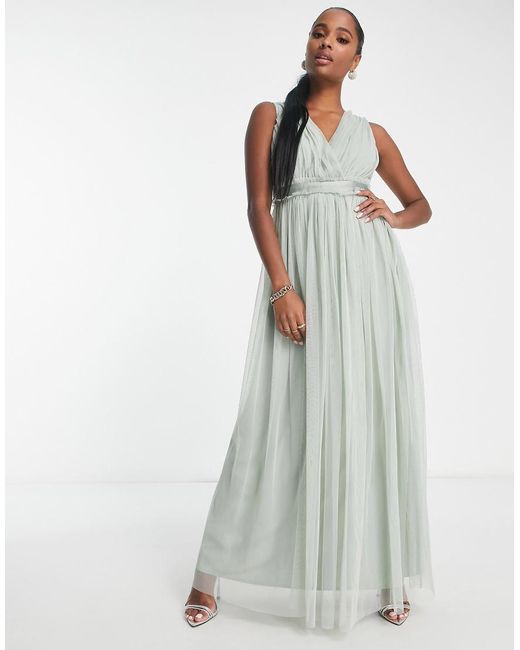 Anaya Petite Bruidsmeisje in het White