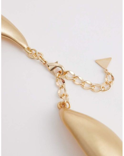 ALDO White Eloven Statement Wave Necklace