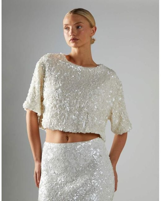 Collective The Label Gray Oversized Cropped T-Shirt