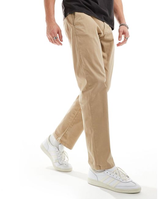 Only & Sons White Straight Fit Chino for men