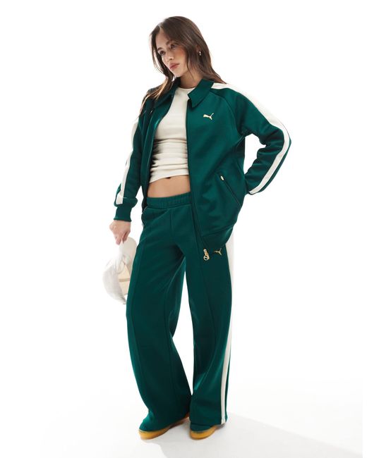 PUMA Green T7 Track Jacket Co-ord