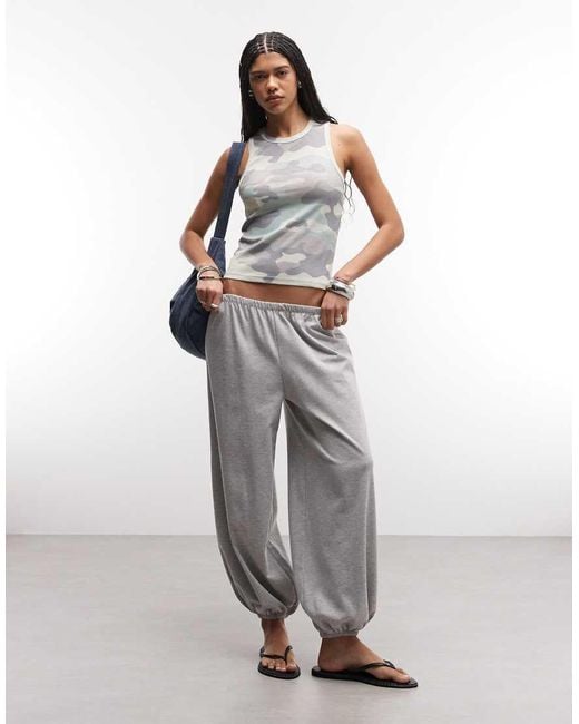 Collusion Gray Sheer Camo Tank Top