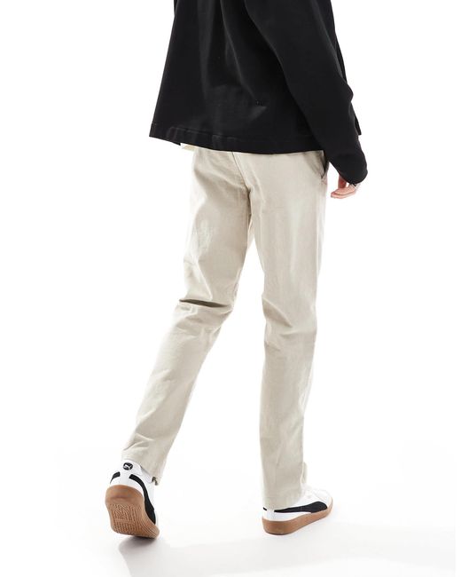 French Connection White French Connection Slim Leg Cord Trousers for men