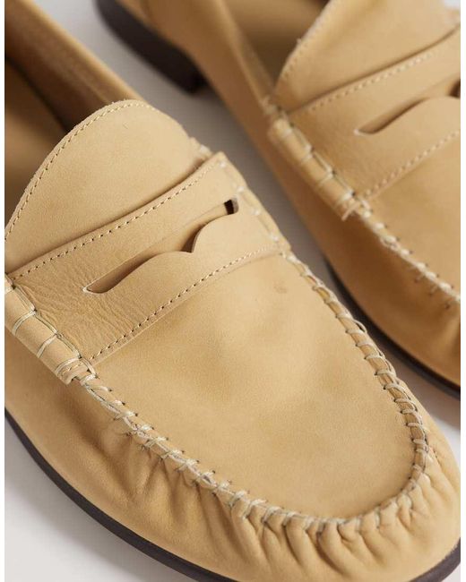 Mango White 100% Suede Leather Loafer
