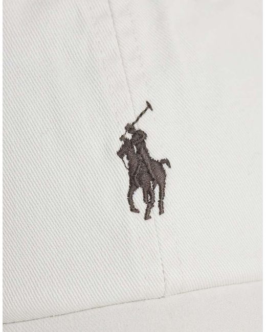 Polo Ralph Lauren White Icon Logo Baseball Cap