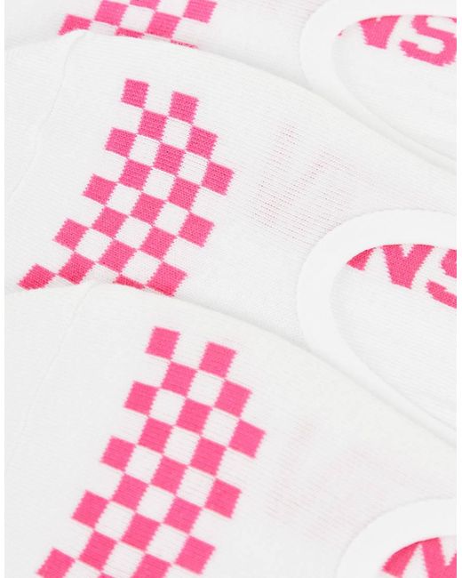 Pack De 3 Pares De Calcetines Multicolores Canoodle De Classic Vans de color Pink