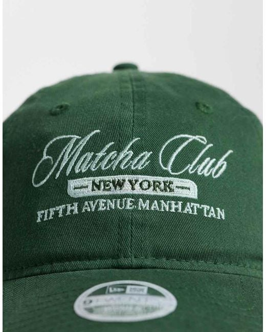 KTZ Green Ny Matcha Club Script 9Forty Cap