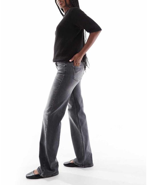ONLY Black Judy Low Rise Wide Leg Jeans