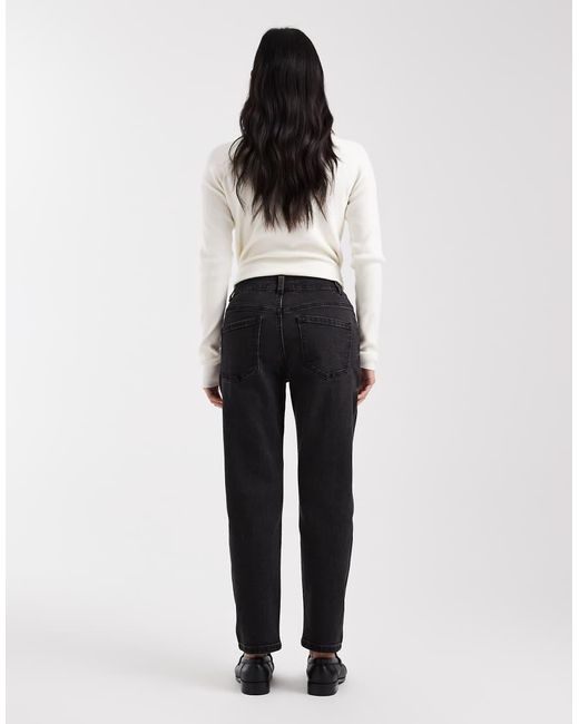 ASOS Black Asos Design Petite Slim Fit Mom Jeans