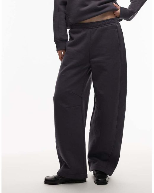 ASOS Gray Premium 500Gsm Seamed Barrel Leg Jogger