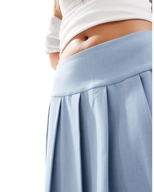Pimkie Blue Pleated Mini Skirt