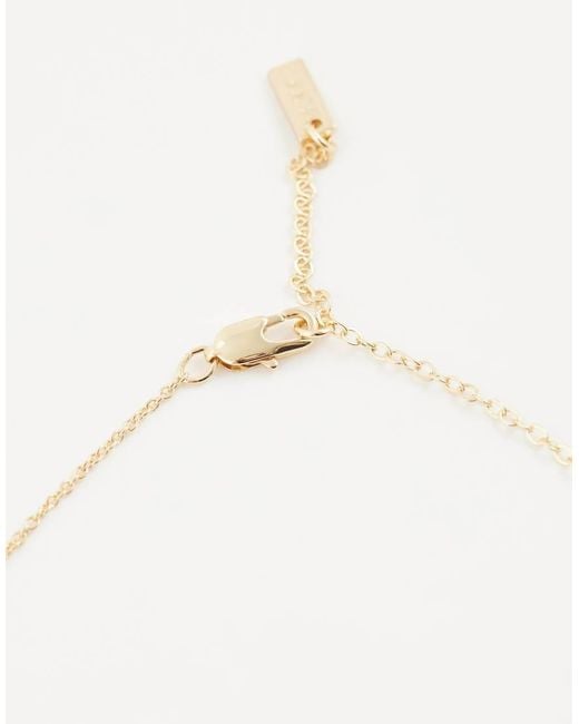 ASOS White Faux Pearl Pendant Necklace for men