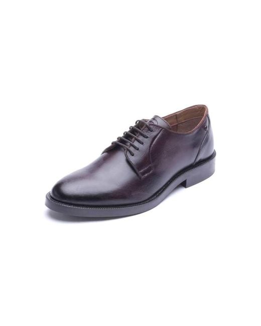Base London Purple Luca Lace Up Shoe for men