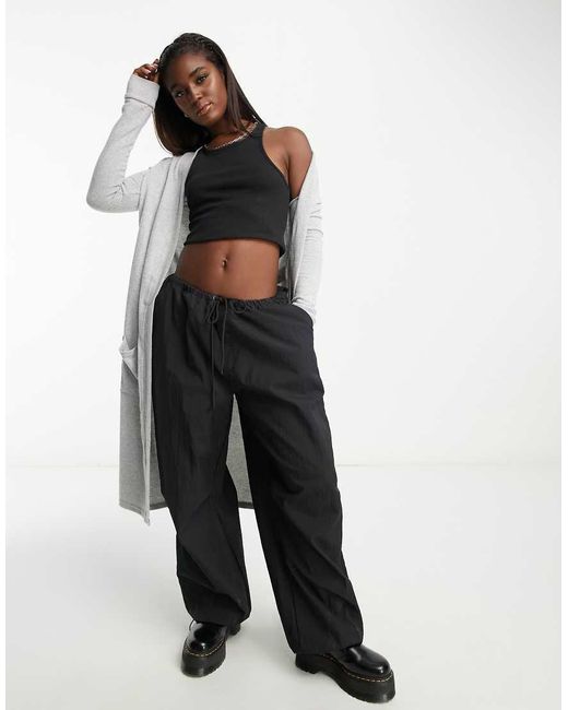 Noisy May White Lightweight Longline Cardigan