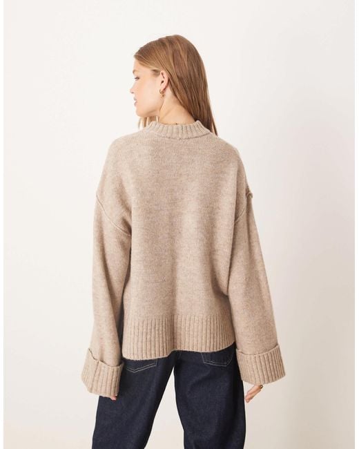 Gina Tricot Natural – relaxed fit strickpullover