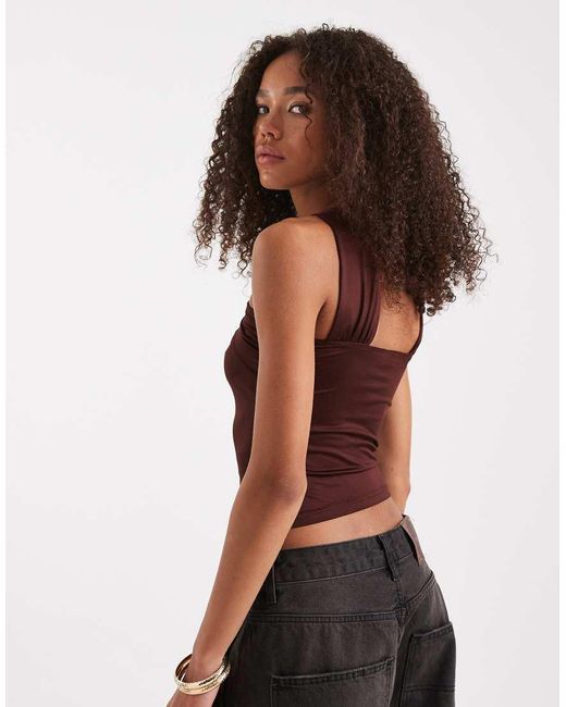Edikted Red Rivera Ring Cut Out Top