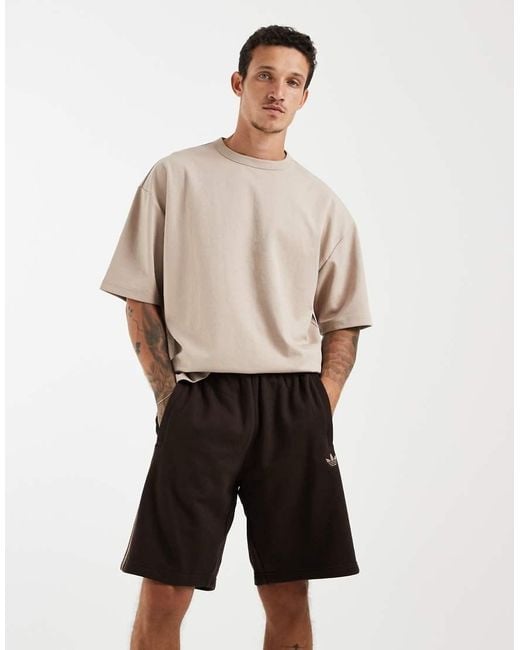 Adidas Originals Natural 3-Stripes Shorts for men