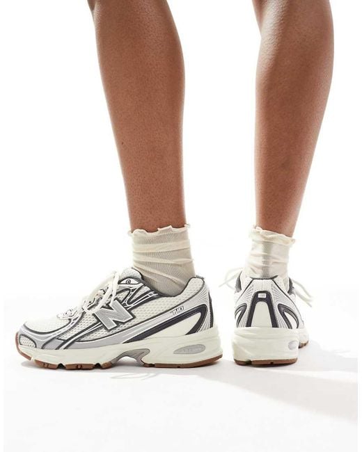 New Balance White 740 Unisex Asos Exclusive Sneakers