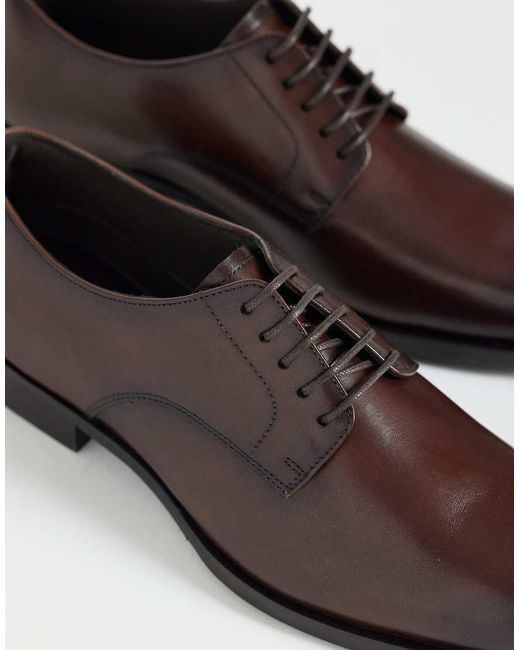 ASOS Brown Lace Up Derby Shoe for men