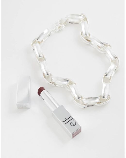 Mango White Chunky Chain Necklace