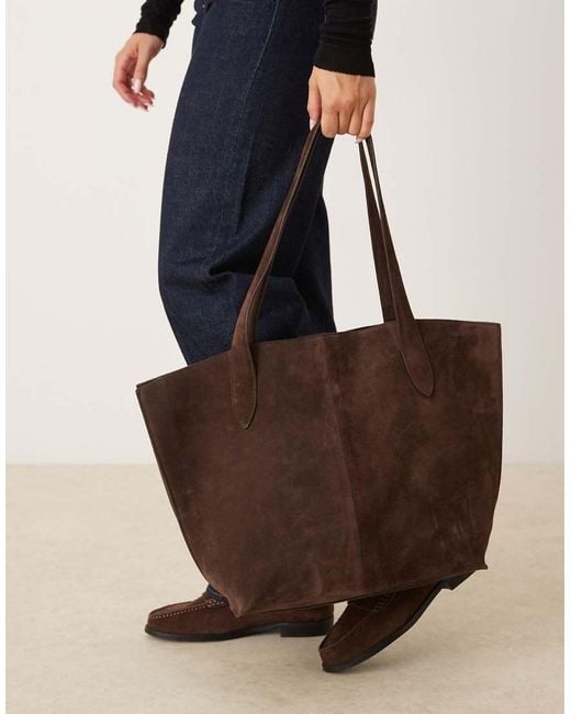 Borsa Da Spalla di Mango in Brown