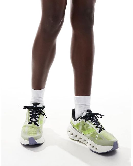 Zapatillas De Deporte Verdes Y Blancas Para Correr Cloudsurfer Next De On On Shoes de color White
