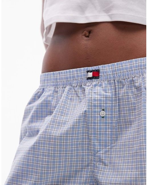 Tommy Hilfiger White Poplin Pyjama Boxer Shorts