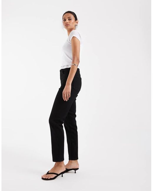 ASOS Black Slim Fit Mom Jeans