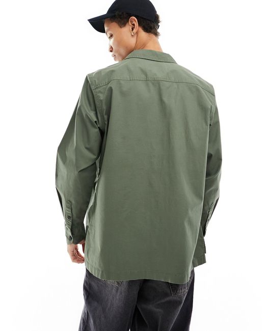 Calvin Klein Green Utility Overshirt for men