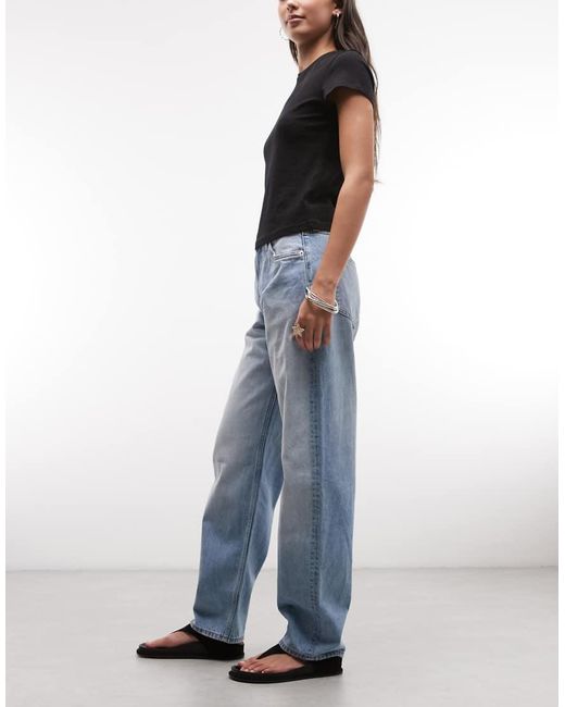 Weekday Blue Barrel Leg Jeans