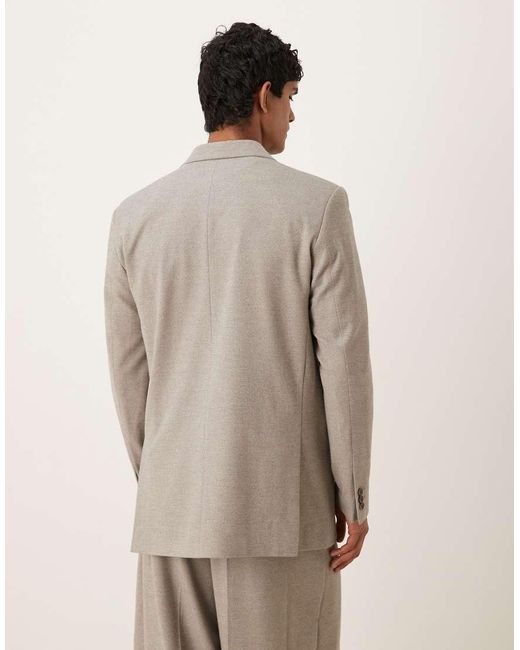 ASOS Natural Relaxed Suit Jacket for men