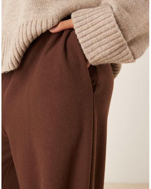 ASOS Brown Supersoft Oversized Barrell Leg jogger