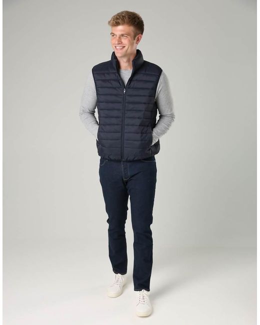 French Connection Blue Cotton Slim Fit Stretch Jeans for men