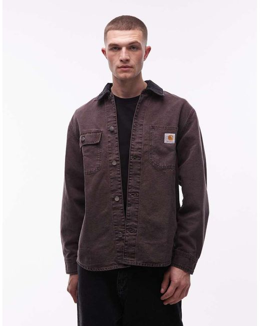 Carhartt Brown Mitch Canvas Jacket for men