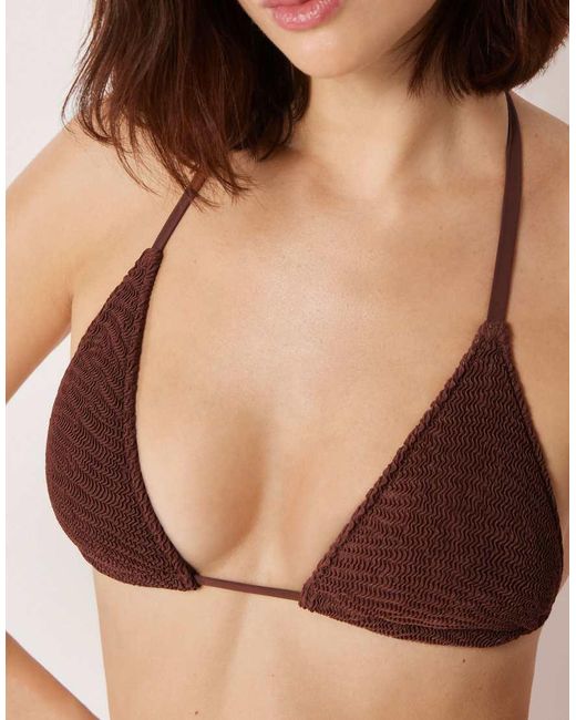 Calzedonia Natural Crinkle Waves Bikini Top