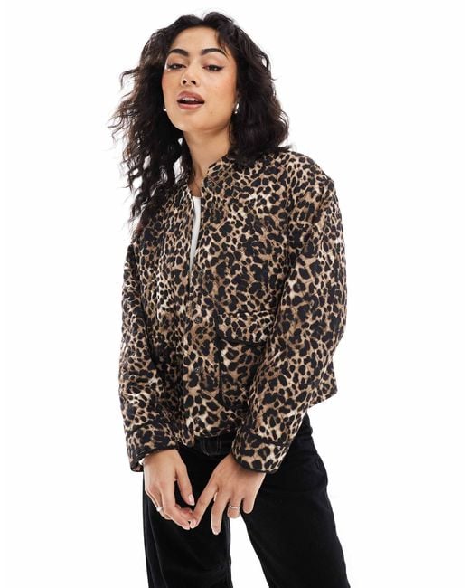 ONLY Brown Quilted Jacket
